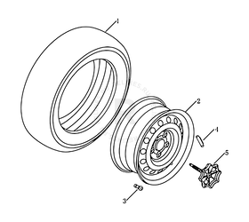 Запасное колесо Geely GC6 — схема
