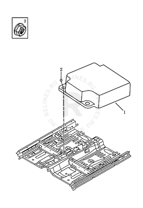 Запчасти Geely GC6 Поколение I (2014)  — Модуль управления подушками безопасности (Airbag) (LG-4) — схема