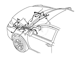 Запчасти Geely GC6 Поколение I (2014)  — Проводка моторного отсека — схема