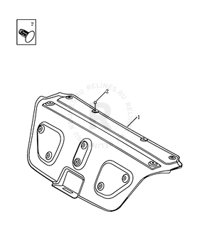 Запчасти Geely GC6 Поколение I (2014)  — Обшивка багажного отсека (багажника) (1) — схема