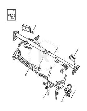 Рама передней панели (торпедо) Geely GC6 — схема
