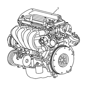 Двигатель в сборе (4G18/4G15E, E IV) Geely Vision — схема