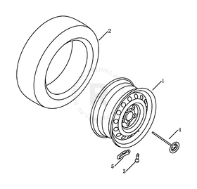 Запасное колесо Geely Vision — схема