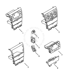 Блок управления отопителем и кондиционером Geely Vision — схема