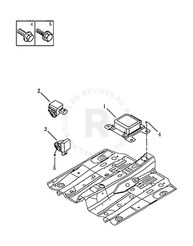 Модуль управления подушками безопасности (Airbag) Geely Vision — схема
