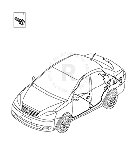 Проводка пола и багажного отсека (багажника) Geely Vision — схема