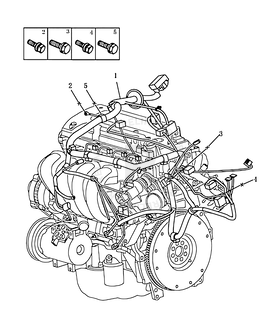 Запчасти Geely Vision Поколение I (2006)  — Проводка двигателя (1.5L) — схема