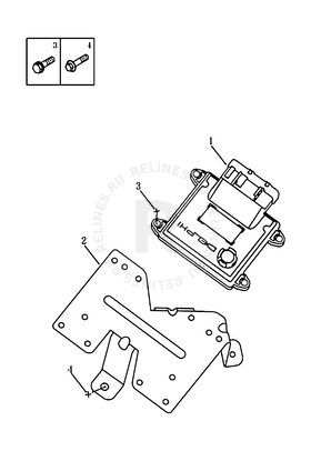 Запчасти Geely Vision Поколение I (2006)  — Блок управления двигателем (4G15N, E IV) — схема