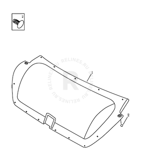 Обшивка багажного отсека (багажника) Geely Vision — схема