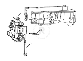 Запчасти Geely Emgrand X7 Поколение I (2011)  — Масляный насос (JL4G20/JL4G24) — схема