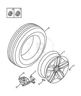 Запасное колесо Geely Emgrand X7 — схема