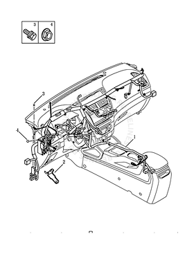 Запчасти Geely Emgrand X7 Поколение I (2011)  — Проводка панели приборов (торпедо) (2014 MODEL) — схема