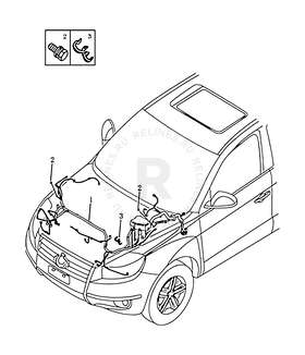 Проводка моторного отсека (2014 MODEL) Geely Emgrand X7 — схема