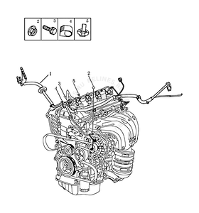 Проводка двигателя (JL4G20/JL4G24) Geely Emgrand X7 — схема