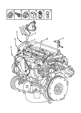 Проводка двигателя (JL4G18) Geely Emgrand X7 — схема
