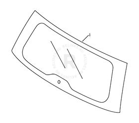 Запчасти Geely Emgrand X7 Поколение I (2011)  — Стекло 5-й двери (багажника) — схема