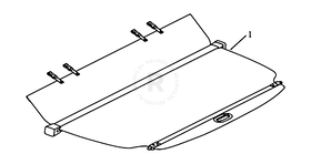 Шторка багажника Geely Emgrand X7 — схема
