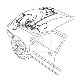 Запчасти Geely MK Cross Поколение I (2010)  — Проводка моторного отсека — схема