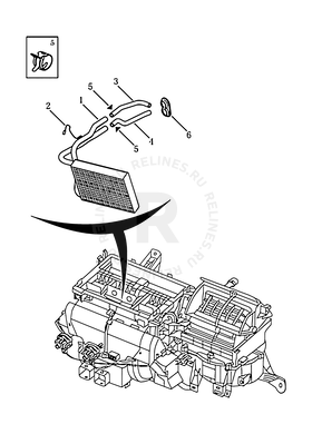 Запчасти Geely SC7 Поколение I (2010)  — Радиатор отопителя (2014 MODEL, MANUAL) — схема