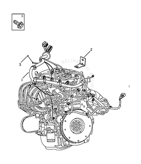 Проводка двигателя (2014 MODEL, 1.5 MT) Geely SC7 — схема