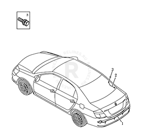 Проводка камеры заднего вида и датчиков парковки (парктроников) Geely SC7 — схема