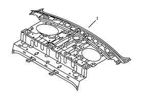 Панель багажного отсека (багажника) Geely SC7 — схема