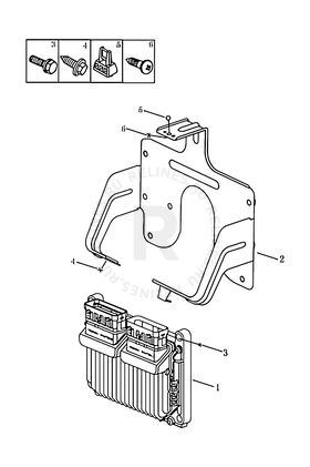 Запчасти Geely SC7 Поколение I (2010)  — Блок управления двигателем (JL4G15E, DELPHI, E IV) — схема