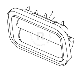 Запчасти Geely SC7 Поколение I (2010)  — Решетка воздуховода (дефлектор) — схема