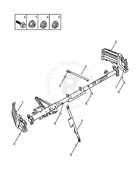 Запчасти Geely SC7 Поколение I (2010)  — Рама передней панели (торпедо) — схема