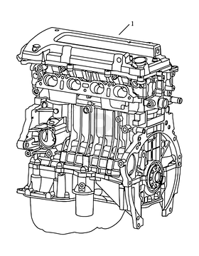 Двигатель (JL4G18, E IV) Geely Emgrand 7 — схема