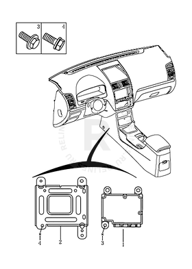 Запчасти Geely Emgrand 7 Поколение I (2009)  — Блок управления подушками безопасности (Airbag) — схема