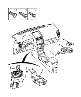 Запчасти Geely Emgrand 7 Поколение I (2009)  — Блок управления кузовом, датчик дождя и давления в шинах (FE-2) — схема