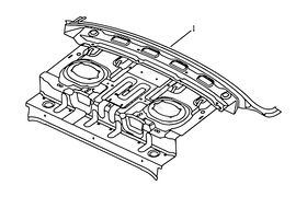 Запчасти Geely Emgrand 7 Поколение I (2009)  — Панель багажного отсека (багажника) (FE-1) — схема
