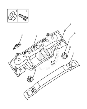 Кузовные детали задней части (FE-1) Geely Emgrand 7 — схема