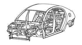 Запчасти Geely Emgrand 7 Поколение I (2009)  — Кузов (FE-1) (2) — схема
