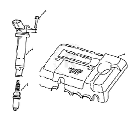 Запчасти Geely Emgrand 7 Поколение I (2009)  — Система зажигания (JLγ4G15/JLγ4G18, DELPHI, E IV/E V) — схема