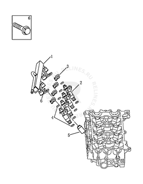 Запчасти Geely Emgrand 7 Поколение I (2009)  — Система впрыска (JL4G18, E IV) — схема