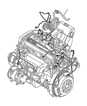 Запчасти Geely Otaka Поколение I (2006)  — Проводка двигателя — схема