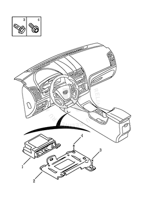 Блок управления подушками безопасности (Airbag) Geely Emgrand 7 — схема