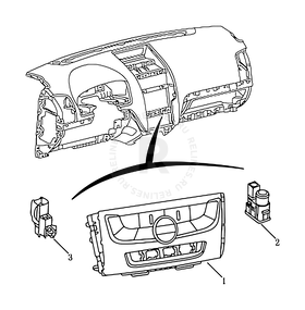 Запчасти Geely Emgrand 7 Поколение II (2014)  — Блок управления отопителем и кондиционером (AUTO A/C) — схема