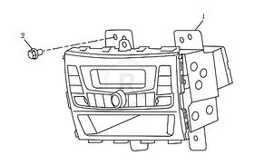Запчасти Geely Emgrand 7 Поколение II (2014)  — Автомагнитола — схема