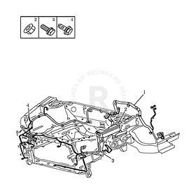Запчасти Geely Emgrand 7 Поколение II (2014)  — Проводка моторного отсека (FE-4B) — схема