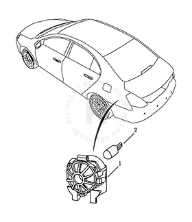 Запчасти Geely Emgrand 7 Поколение II (2014)  — Плафон освещения багажного отсека (багажника) и подсветка номерного знака (FE-3) — схема