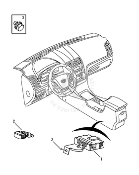 Запчасти Geely Emgrand 7 Поколение II (2014)  — Блок и датчик контроля давления в шинах — схема