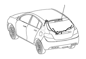 Запчасти Geely Emgrand 7 Поколение II (2014)  — Проводка багажного отсека (багажника) (FE-4) — схема