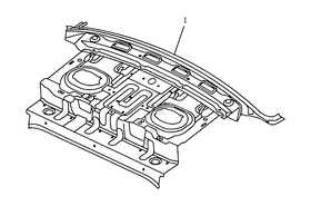 Запчасти Geely Emgrand 7 Поколение II (2014)  — Панель багажного отсека (багажника) (FE-3) — схема