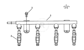 Запчасти Geely Emgrand 7 Поколение II (2014)  — Система впрыска (1.5L/1.8L) — схема