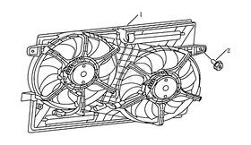 Вентилятор радиатора охлаждения (1.5L/1.8/CVT) Geely Emgrand 7 — схема