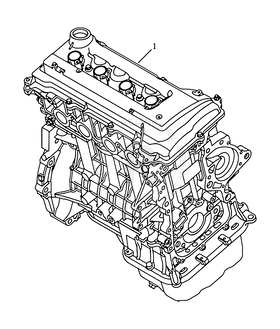 Двигатель в сборе, без навесного оборудования (JLC-4G18) Geely Emgrand X7 — схема