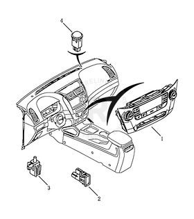 Блок управления отопителем и кондиционером Geely Emgrand X7 — схема
